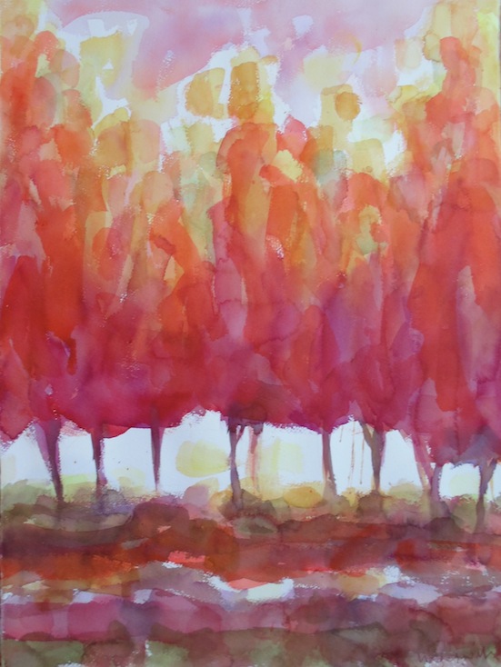 Nigel Wilson  | Orchard Series | Watercolour  | McATamney Gallery | Geraldine NZ